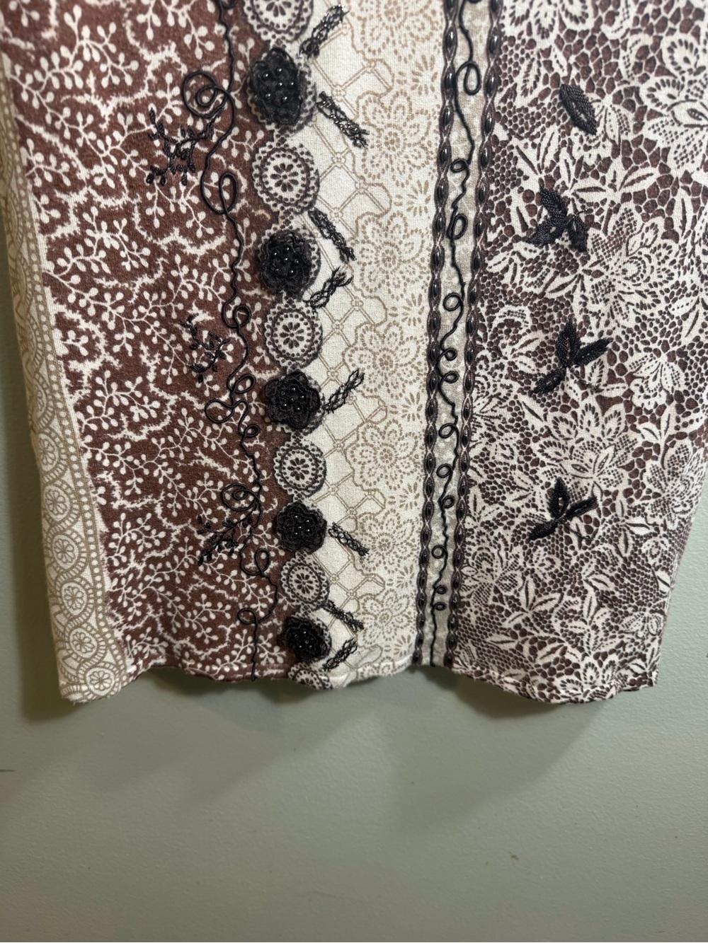 Able to Make All Boho Patchwork Embroidered Dress M - Picture 5 of 10